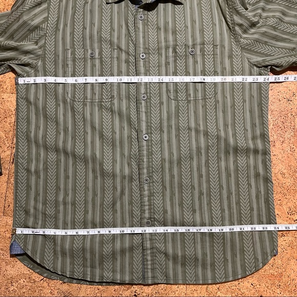 The Territory Ahead Men’s Vintage Chevron Striped Long Sleeve Shirt Sz L - Picture 12 of 15